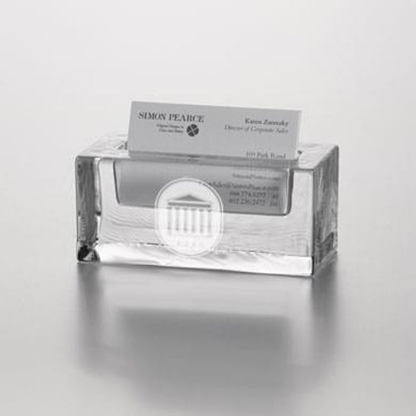 Ole Miss Glass Business Cardholder by Simon Pearce Shot #1