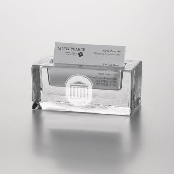Ole Miss Glass Business Cardholder by Simon Pearce Shot #2