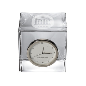 Ole Miss Glass Desk Clock by Simon Pearce Shot #1