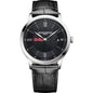 Ole Miss Men's Baume et Mercier 40mm Classima Quartz Watch with Black Dial & Black Leather Strap Shot #2