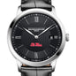 Ole Miss Men's Baume et Mercier 40mm Classima Quartz Watch with Black Dial & Black Leather Strap Shot #1