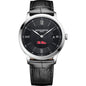 Ole Miss Men's Baume et Mercier 40mm Classima Quartz Watch with Black Dial & Black Leather Strap Shot #2