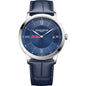Ole Miss Men's Baume et Mercier 40mm Classima Quartz Watch with Blue Dial & Dark Blue Leather Strap Shot #2