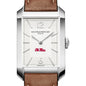Ole Miss Men's Baume et Mercier 43X27mm Hampton Watch with Silver Dial & Tan Leather Strap Shot #1