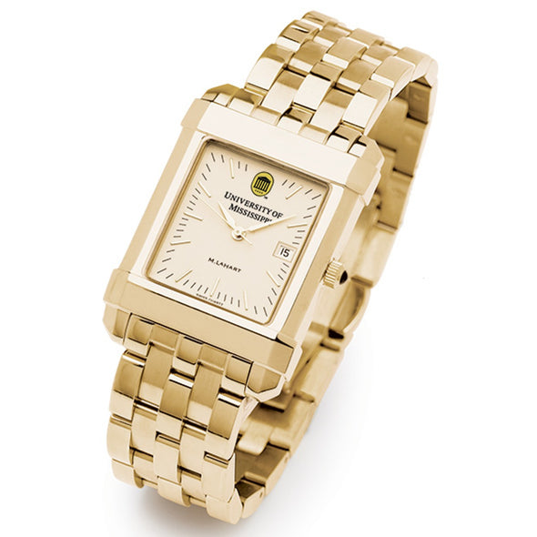 Ole Miss Men's Gold Quad with Bracelet Shot #2