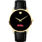 Ole Miss Men's Movado Gold Museum Classic Leather Shot #2