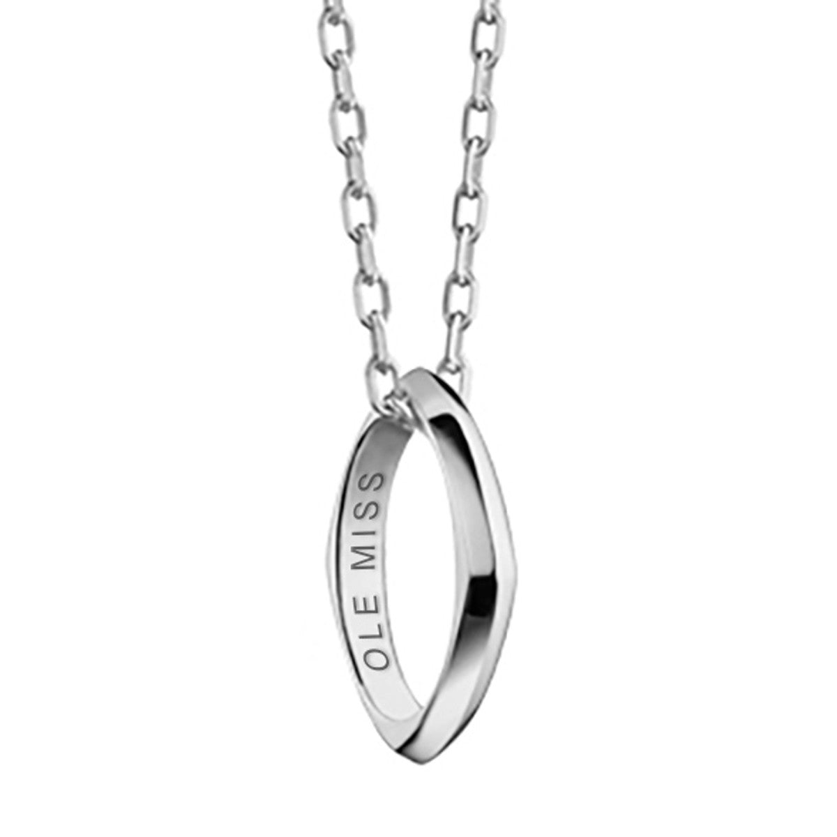 Silver Plated Simple ring Shape Pendant Necklace
