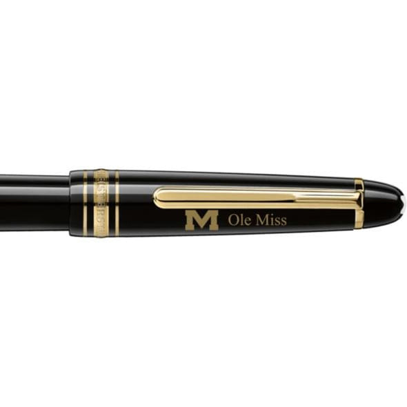 Ole Miss Montblanc Meisterstück Classique Fountain Pen in Gold Shot #2