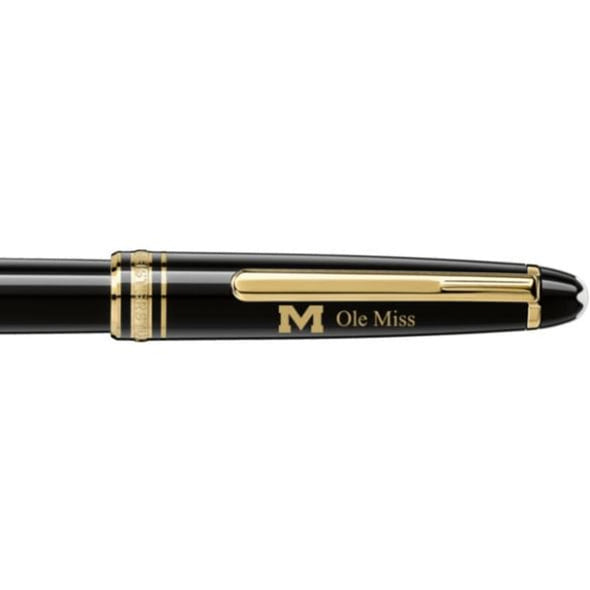 Ole Miss Montblanc Meisterstück Classique Rollerball Pen in Gold Shot #2