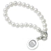 Ole Miss Pearl Bracelet with Sterling Silver Charm