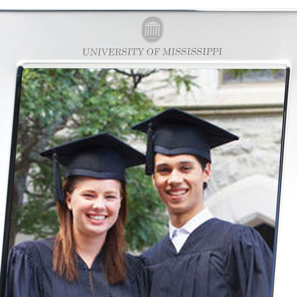 Ole Miss Polished Pewter 5x7 Picture Frame Shot #2