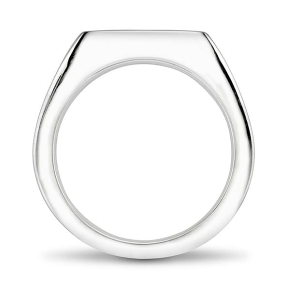 Ole Miss Sterling Silver Rectangular Cushion Ring Shot #4