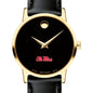 Ole Miss Women's Movado Gold Museum Classic Leather Shot #1