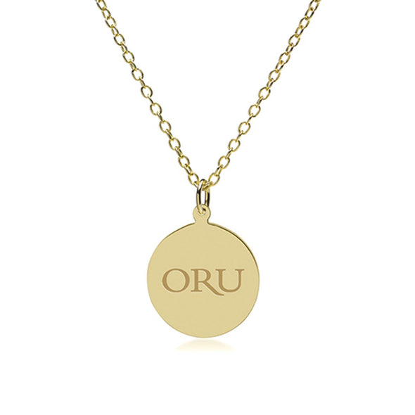 Oral Roberts 14K Gold Pendant & Chain Shot #2