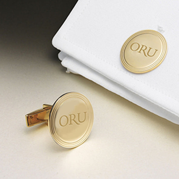 Oral Roberts 18K Gold Cufflinks Shot #1