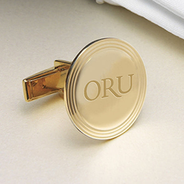 Oral Roberts 18K Gold Cufflinks Shot #2