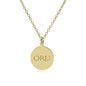 Oral Roberts 18K Gold Pendant & Chain Shot #2