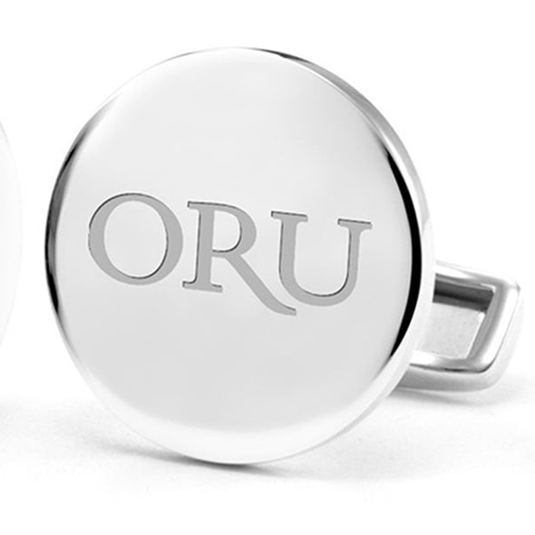 Oral Roberts Cufflinks in Sterling Silver Shot #2