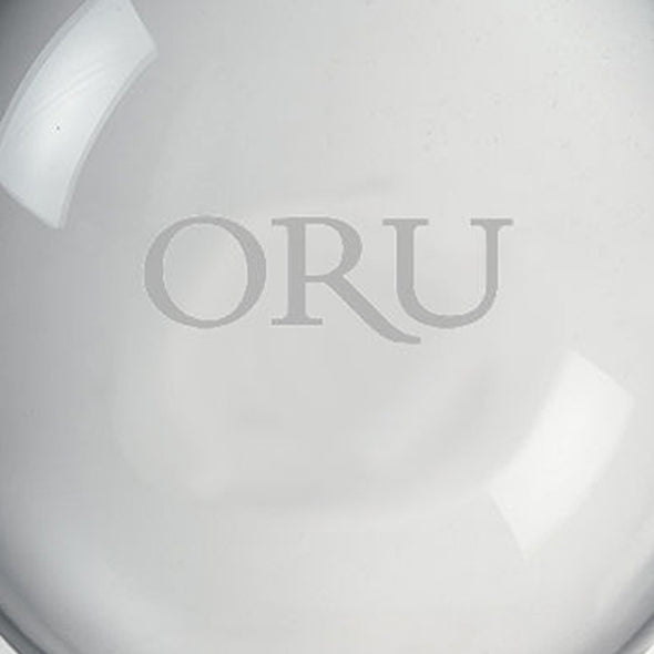 Oral Roberts Glass Ornament by Simon Pearce Shot #2