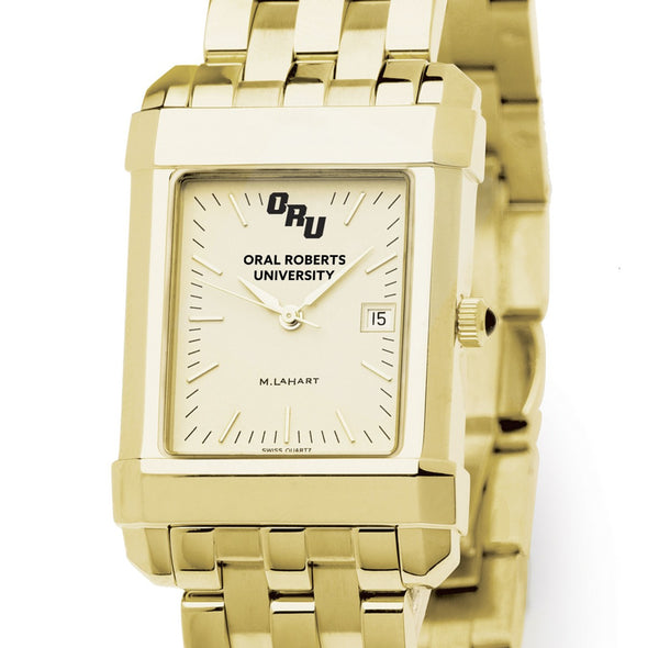Oral Roberts Men's Gold Quad with Bracelet Shot #1