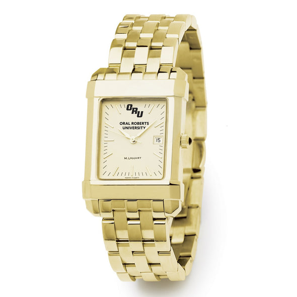 Oral Roberts Men's Gold Quad with Bracelet Shot #2