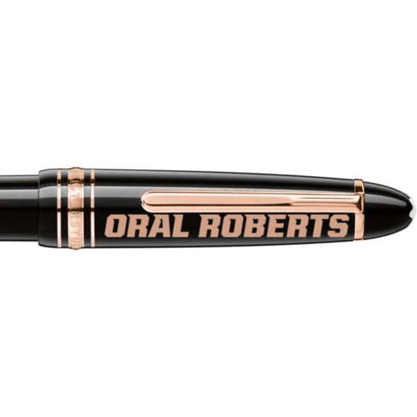 Oral Roberts Montblanc Meisterstück LeGrand Ballpoint Pen in Red Gold Shot #2