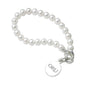 Oral Roberts Pearl Bracelet with Sterling Silver Charm Shot #1
