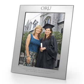 Oral Roberts Polished Pewter 8x10 Picture Frame Shot #1