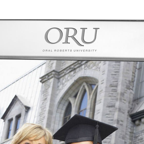 Oral Roberts Polished Pewter 8x10 Picture Frame Shot #2