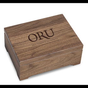 Oral Roberts Solid Walnut Desk Box Shot #1