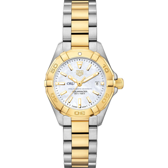 Oral Roberts TAG Heuer Two-Tone Aquaracer for Women Shot #2