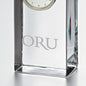 Oral Roberts Tall Glass Desk Clock by Simon Pearce Shot #2