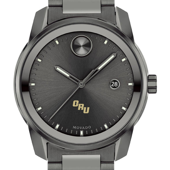Oral Roberts University Men's Movado BOLD Gunmetal Grey with Date Window Shot #1