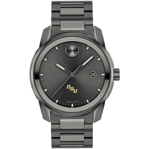 Oral Roberts University Men's Movado BOLD Gunmetal Grey with Date Window Shot #2