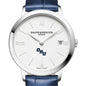 Oral Roberts Women's Baume et Mercier 36.5mm Classima Watch with White Dial & Blue Leather Strap Shot #1
