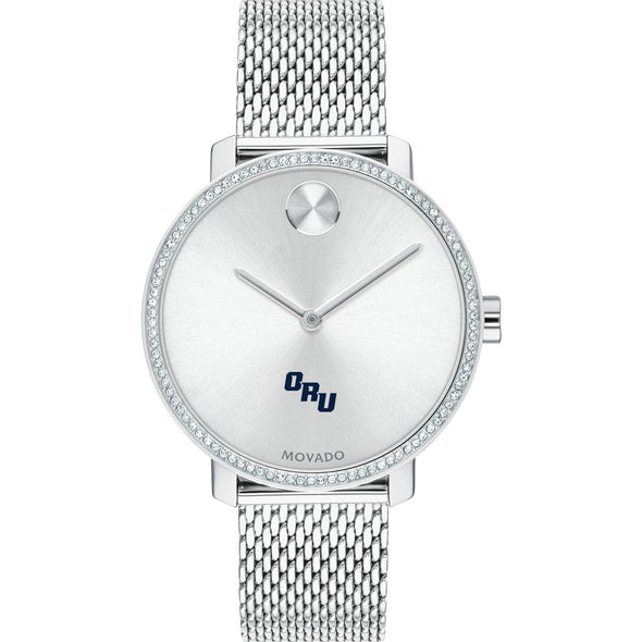 Oral Roberts Women's Movado Bold with Crystal Bezel & Mesh Bracelet Shot #2