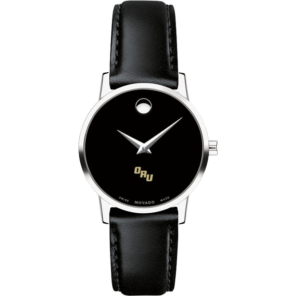 Oral Roberts Women's Movado Museum with Leather Strap Shot #2
