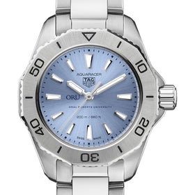 Oral Roberts Women&#39;s TAG Heuer Steel Aquaracer with Blue Sunray Dial Shot #1