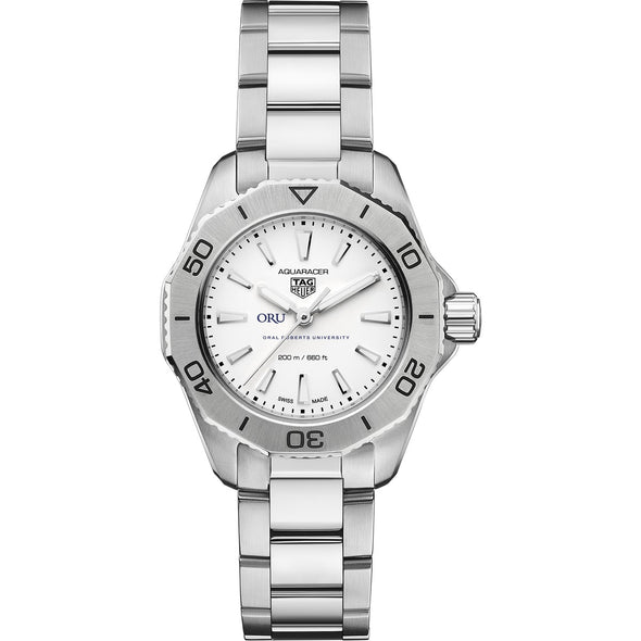 Oral Roberts Women&#39;s TAG Heuer Steel Aquaracer with Silver Dial Shot #2
