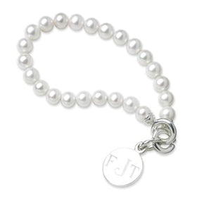 Pearl Bracelet with Sterling Silver Charm Shot #1