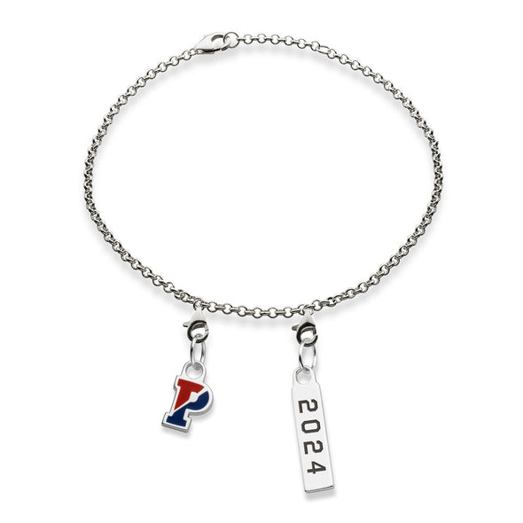 Penn Class Year Sterling Silver Anklet Shot #2