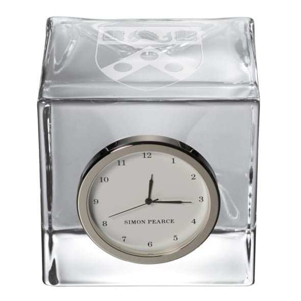Penn Glass Desk Clock by Simon Pearce Shot #2