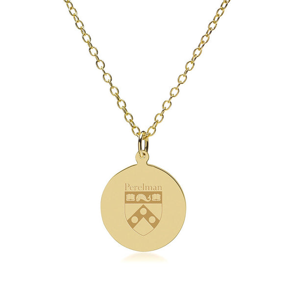 Penn Med 14K Gold Pendant & Chain Shot #2