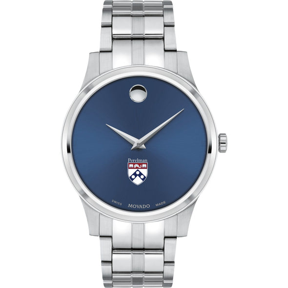 Penn Med Men's Movado Collection Stainless Steel Watch with Blue Dial Shot #2