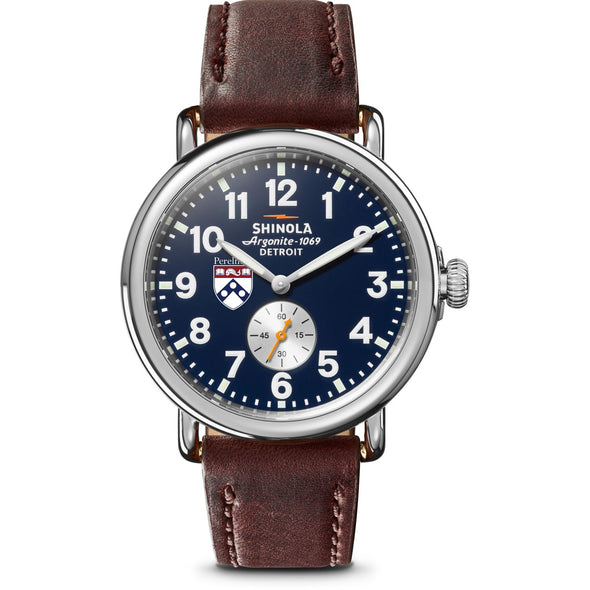 Penn Med Shinola Watch, The Runwell 41 mm Midnight Blue Dial Shot #2