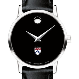 Penn Med Women's Movado Museum with Leather Strap Shot #1