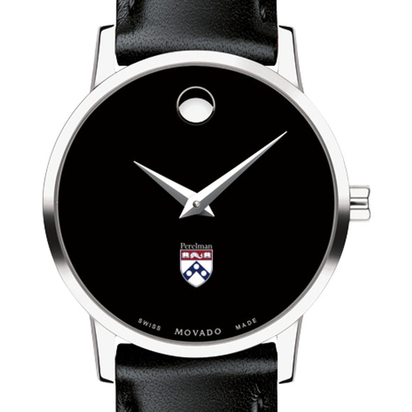 Penn Med Women's Movado Museum with Leather Strap Shot #1