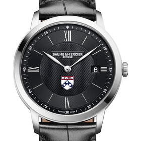 Penn Men's Baume et Mercier 40mm Classima Quartz Watch with Black Dial & Black Leather Strap Shot #1