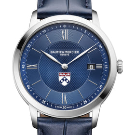 Penn Men's Baume et Mercier 40mm Classima Quartz Watch with Blue Dial & Dark Blue Leather Strap Shot #1