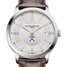 Penn Men's Baume et Mercier 40mm Classima Quartz Watch with Silver Dial & Dark Brown Leather Strap